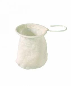 Chaussette à thé en coton diamètre 11cm, 1 pièce